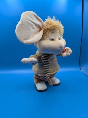 Vintage Singing & Dancing 10” Topo Gigio Italian Kids Show Toy w Original Tags - Thumbnail 6