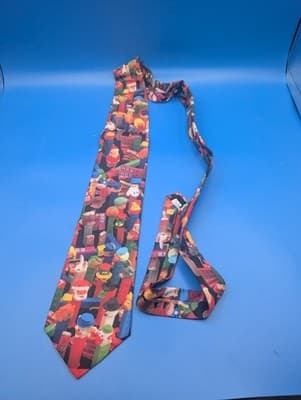 Ralph Marlin Men's Necktie Tie Polyester Pez Candy and Dispensers Made USA 57" - Thumbnail 2