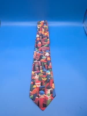 Ralph Marlin Men's Necktie Tie Polyester Pez Candy and Dispensers Made USA 57"