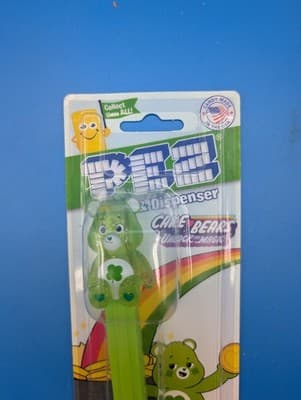 PEZ Good Luck Green Crystal Care Bear Pez Dispenser NEW Limited Edition - Thumbnail 3