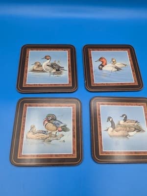 PIMPERNEL VINTAGE HERITAGE WILD DUCK FOWL COASTERS Set 5 of 6 (One Missing) - Thumbnail 10