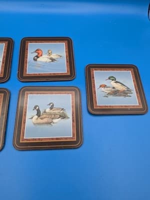 PIMPERNEL VINTAGE HERITAGE WILD DUCK FOWL COASTERS Set 5 of 6 (One Missing) - Thumbnail 11