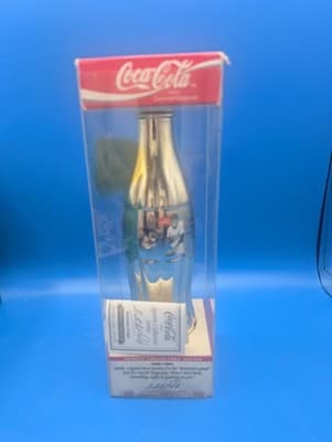 Coca-Cola Gold Plated Bottle with Collector's Box and Tag - Sports Series - Thumbnail 3