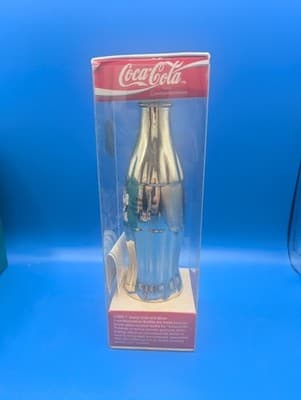 Coca-Cola Gold Plated Bottle with Collector's Box and Tag - Sports Series - Thumbnail 4