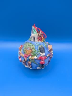 Christopher Radko Teddies Around The World Glass Ornament - Thumbnail 3