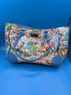 Tokidoki Summer Splash Leather Handbag w/ Unicorno Keychain - VERY RARE!