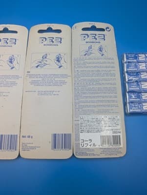 Retro Pez Candy Bon Bon Refill Packs (3 European / 1 Japanese) - Thumbnail 4