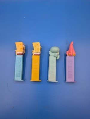 4 Vintage Spongebob Squarepants Patrick Squidward Pez Dispensers - Thumbnail 3