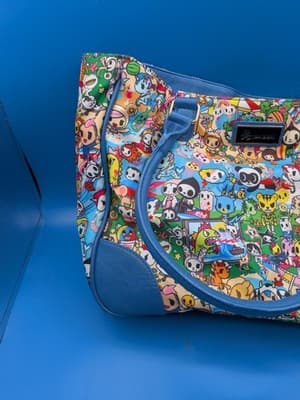 Tokidoki Summer Splash Leather Handbag w/ Unicorno Keychain - VERY RARE! - Thumbnail 4