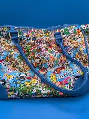 Tokidoki Summer Splash Leather Handbag w/ Unicorno Keychain - VERY RARE! - Thumbnail 8