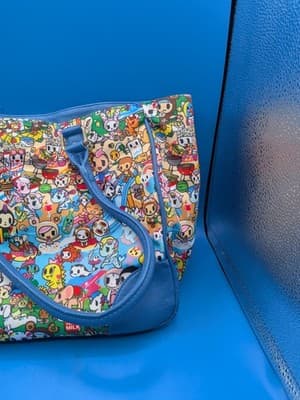 Tokidoki Summer Splash Leather Handbag w/ Unicorno Keychain - VERY RARE! - Thumbnail 9