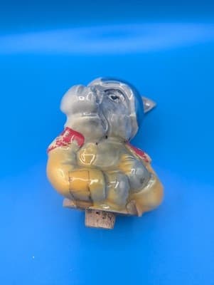 Vintage 1972 Jim Beam Football Donkey Decanter Political Empty D20 - Thumbnail 6
