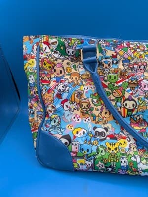 Tokidoki Summer Splash Leather Handbag w/ Unicorno Keychain - VERY RARE! - Thumbnail 7