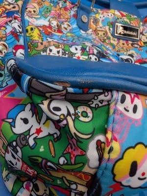 Tokidoki Summer Splash Leather Handbag w/ Unicorno Keychain - VERY RARE! - Thumbnail 15