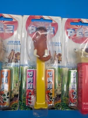 Ice Age PEZ Lot of 4 New on Card Dawn of the Dinosaurs 2006–2009 - European - Thumbnail 4