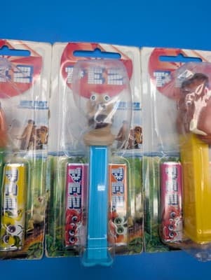 Ice Age PEZ Lot of 4 New on Card Dawn of the Dinosaurs 2006–2009 - European - Thumbnail 3