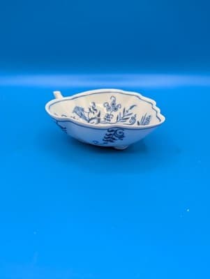 Blue Danube Blue Onion Candy Leaf Dish, 5 3/4" - Thumbnail 3