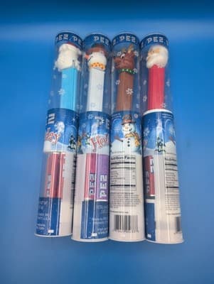Lot of PEZ X-mas Tubes (4) Total -Still In Packaging New. Never Used (2008) - Thumbnail 2