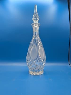 Vintage 775 by Princess House Cut Crystal Glass Decanter and Stopper German B9 - Thumbnail 7