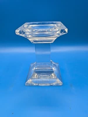 Bohemian Crystal pedestal candleholder/stick