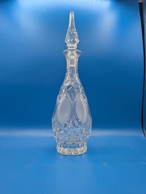 Vintage 775 by Princess House Cut Crystal Glass Decanter and Stopper German B9 - Thumbnail 4