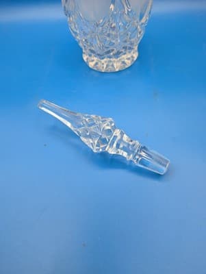Vintage 775 by Princess House Cut Crystal Glass Decanter and Stopper German B9 - Thumbnail 8