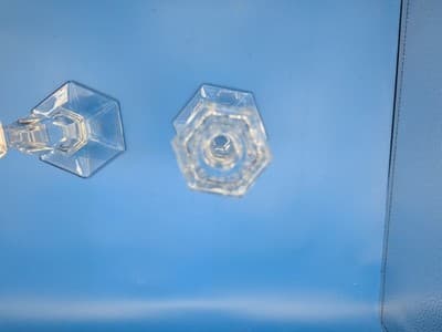TIFFANY AND CO CRYSTAL 9" CANDLESTICK CANDLE HOLDER PAIR MADE IN GERMANY - Thumbnail 8