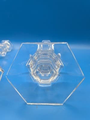 TIFFANY AND CO CRYSTAL 9" CANDLESTICK CANDLE HOLDER PAIR MADE IN GERMANY - Thumbnail 7