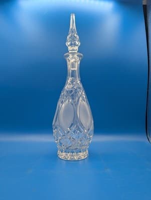 Vintage 775 by Princess House Cut Crystal Glass Decanter and Stopper German B9 - Thumbnail 3