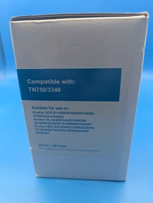 Premium Compatible CBTN750 Laser Toner Cartridge TN750/3340 Brother W/box - Thumbnail 4