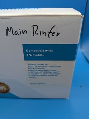 Premium Compatible CBTN750 Laser Toner Cartridge TN750/3340 Brother W/box - Thumbnail 4