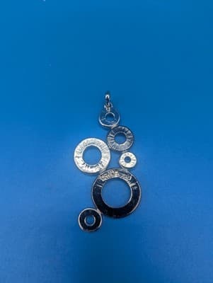 Nolan Miller Buoyant Bubble Silver & Gunmetal Pendant #3214 - Thumbnail 2