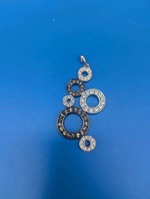 Nolan Miller Buoyant Bubble Silver & Gunmetal Pendant #3214