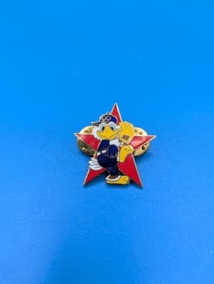 1984 Los Angeles Olympics Sam The Mascot BASEBALL Trading Lapel Pin