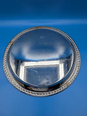 Wm Rogers Serving Tray Silverplate 12 1/4” Round Etched Scroll Floral #171 - Thumbnail 4