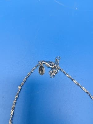 Nolan Miller Necklace Pave Orchid Pendant Vintage - Thumbnail 4
