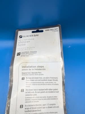 Glacier Bay 86 in. Stainless Steel Replacement Shower Hose Chrome 1000 023 527 - Thumbnail 4