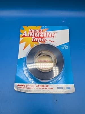 HUGO'S AMAZING TAPE 1" Roll 50' Long ~ Grips without Adhesive! Use on Thread!