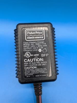Fisher Price Power Wheels 12 Volt Charger 00801-1778 - Thumbnail 3