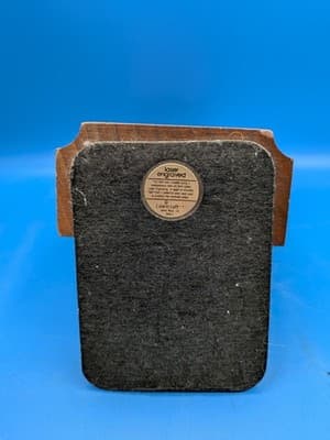 VTG LASER CUT 1970'S TRAIN ENGINE BOOKEND AMERICAN WALNUT WOOD Laser Craft - Thumbnail 3