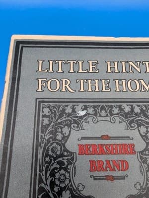 1920s-30s Berkshire Brand Little Hints for Home Booklet Housewife Miller Hart - Thumbnail 6