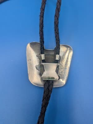 Vintage Bolo Tie (Turquoise and Silver) - Eagle Design - Thumbnail 5