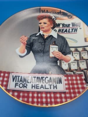 Vintage 1989 I Love Lucy Limited Hamilton It's Just Like Candy Jim Kritz Plate - Thumbnail 2