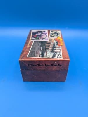 CHEERS Bar Boston TV Show 2 Piece Photo Shot Glass Set in Box HTF - Thumbnail 3
