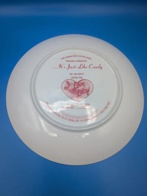 Vintage 1989 I Love Lucy Limited Hamilton It's Just Like Candy Jim Kritz Plate - Thumbnail 5
