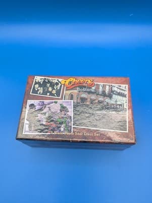 CHEERS Bar Boston TV Show 2 Piece Photo Shot Glass Set in Box HTF - Thumbnail 6