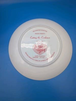 I Love Lucy "Eating The Evidence" Hamilton Collection Plate 1990 Kritz - Thumbnail 4