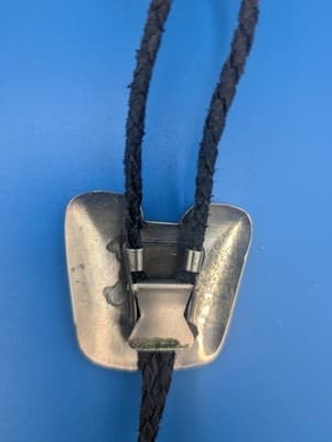 Vintage Bolo Tie (Turquoise and Silver) - Eagle Design - Thumbnail 7