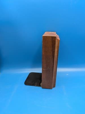 VTG LASER CUT 1970'S TRAIN ENGINE BOOKEND AMERICAN WALNUT WOOD Laser Craft - Thumbnail 7
