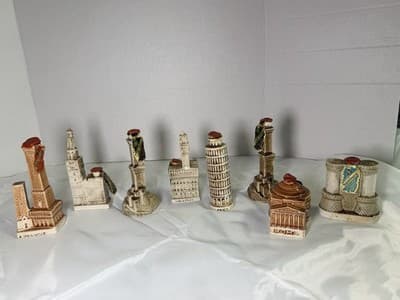 RARE Vintage Figural Liquor Decanters Italian Porcellana WB Faenza Werther Bosi - Thumbnail 3